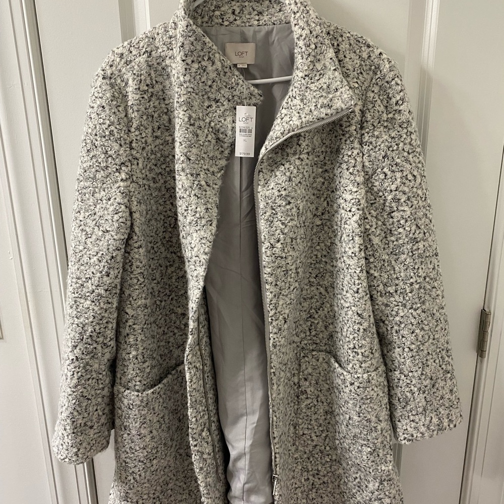 LOFT Women's Gray Coat